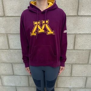 Minnesota Gophers Burgundy Hoodie Size L
